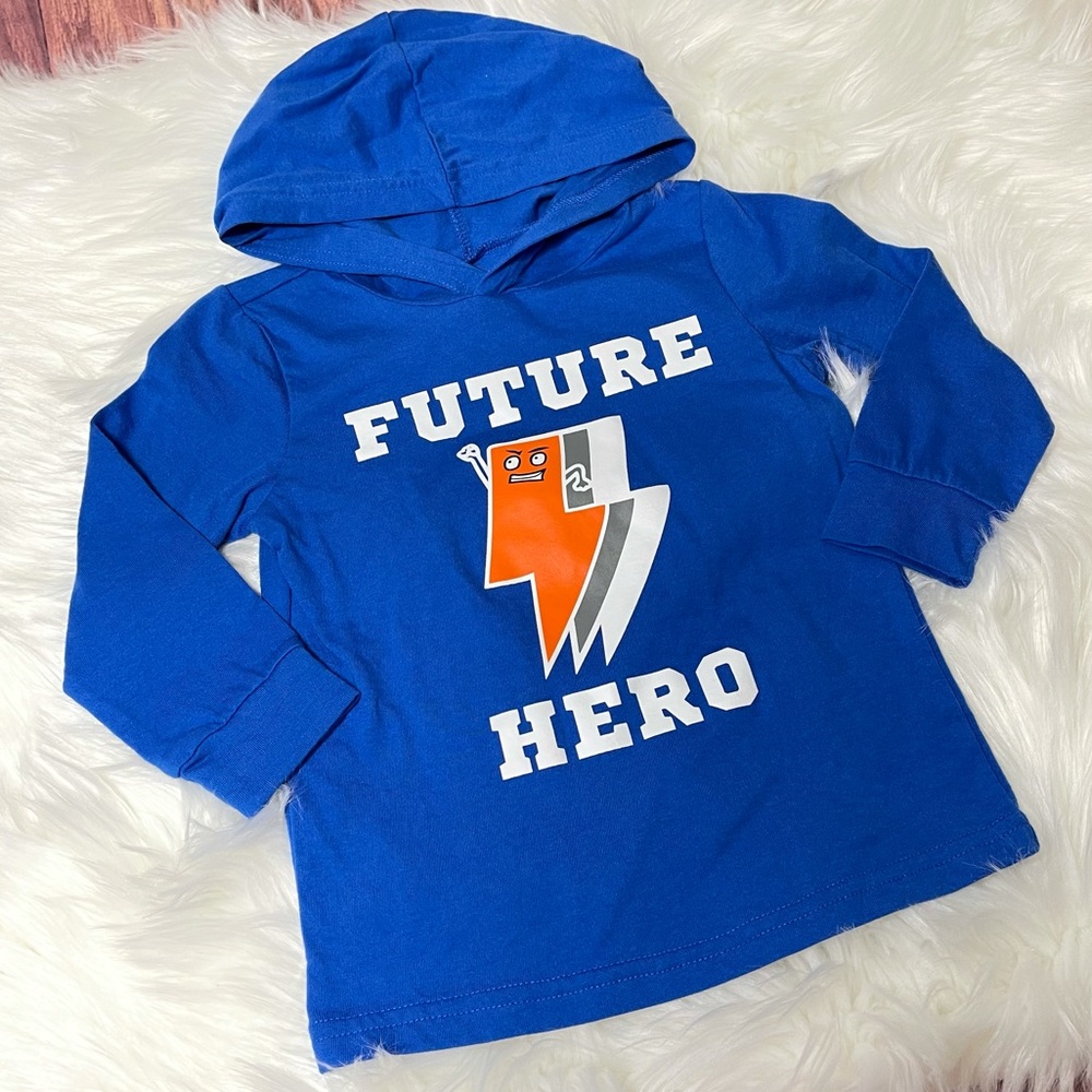 Okie Dokie Toddler 2T Boy Hooded Shirt